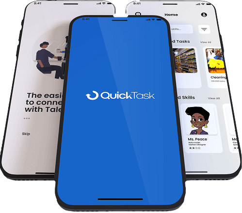 QuickTask App — Conceptual UI Design